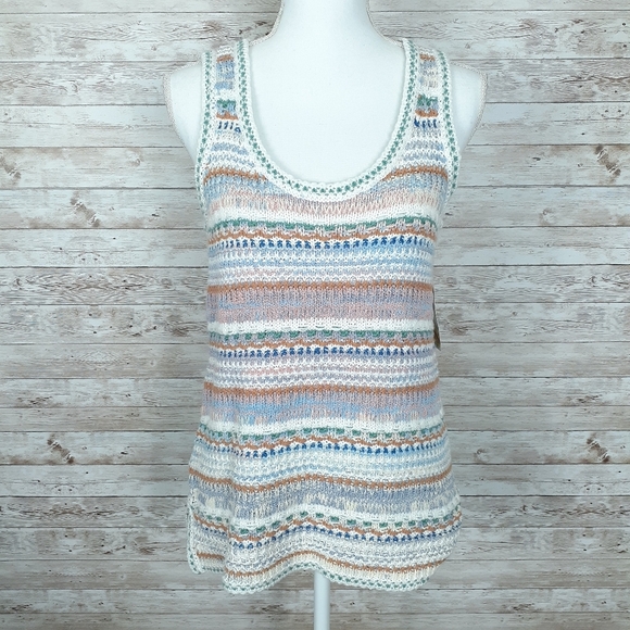 Style & Co Knit Tank Top S Striped 571 - Picture 2 of 6